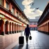 女子旅行の持ち物を準備するイメージ