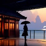 雨の日の京都観光を楽しむイメージ