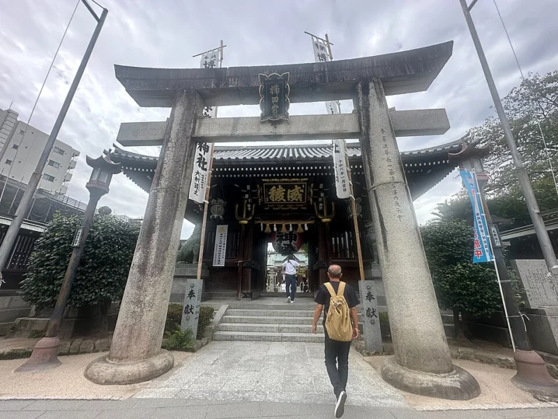 2024年に撮影された福岡市博多区・櫛田神社の境内