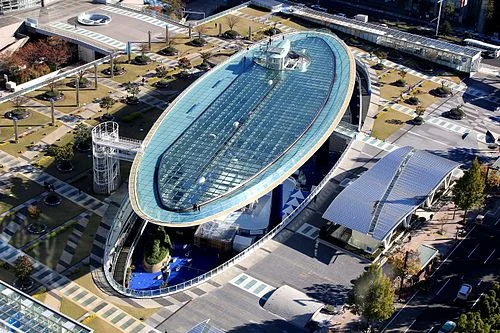 2015年に名古屋テレビ塔から見たオアシス21