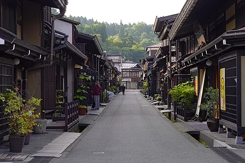 2026年撮影の高山・三町伝統的建造物群保存地区の街並み
