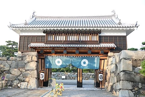2024年に撮影された高松城跡の桜御門