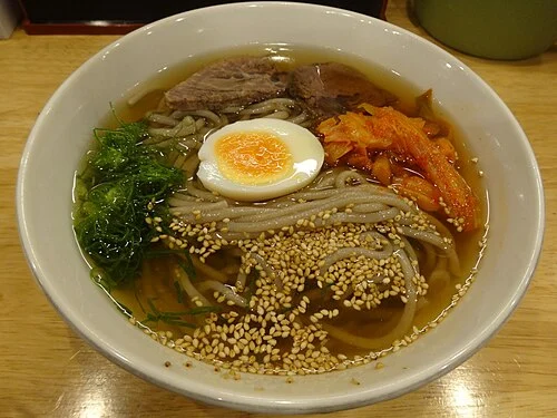 2019年に別府冷麺専門店・六盛で撮影された別府冷麺