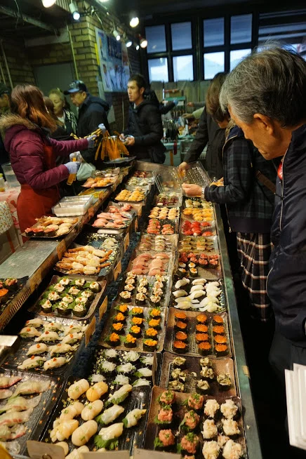 2019年に唐戸市場で販売されていたにぎり寿司